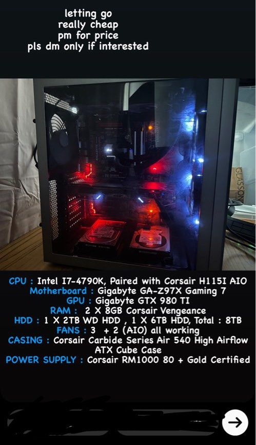 4790k 980ti best sale
