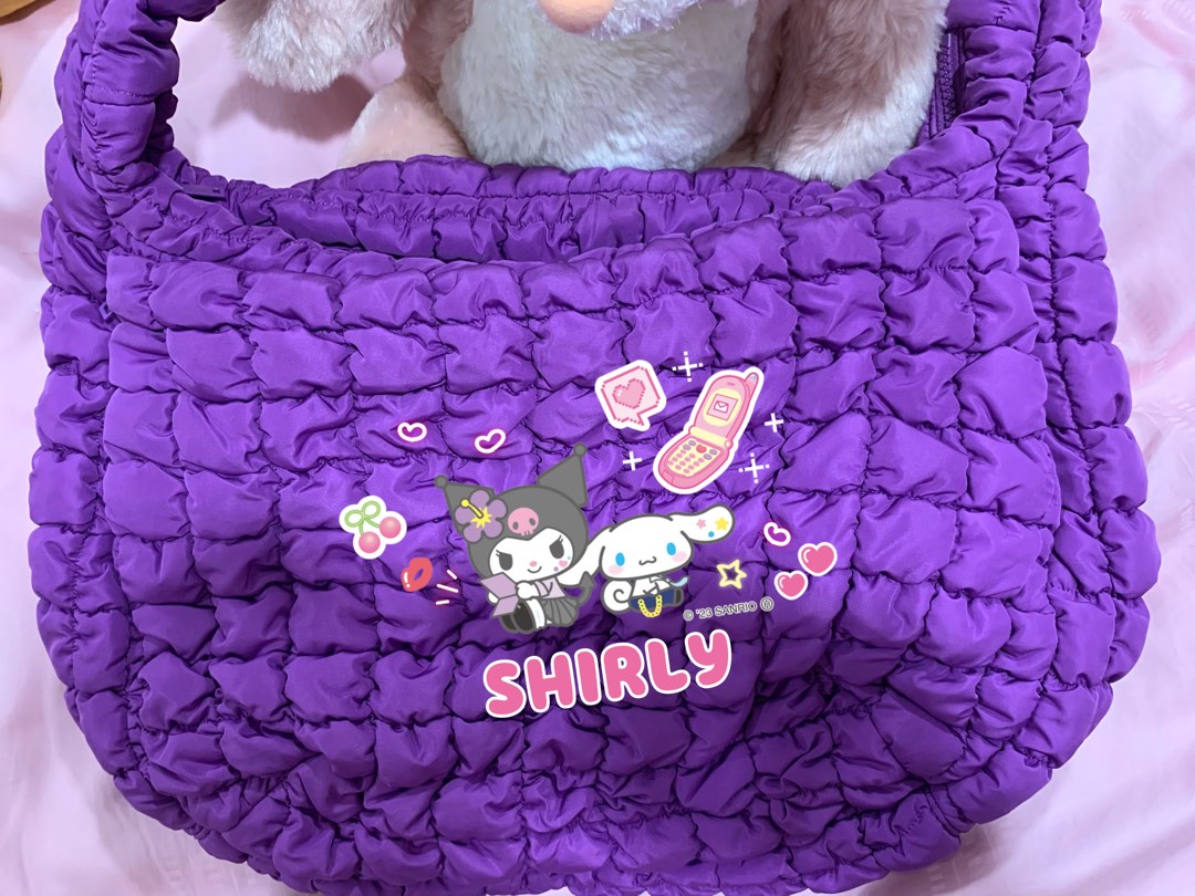 COS oversized purple bag
