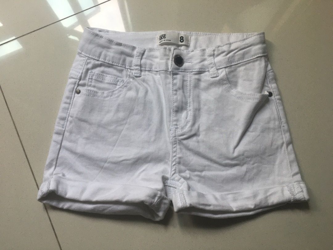 Cotton On Kids White Denim Shorts Babies Kids Babies Kids