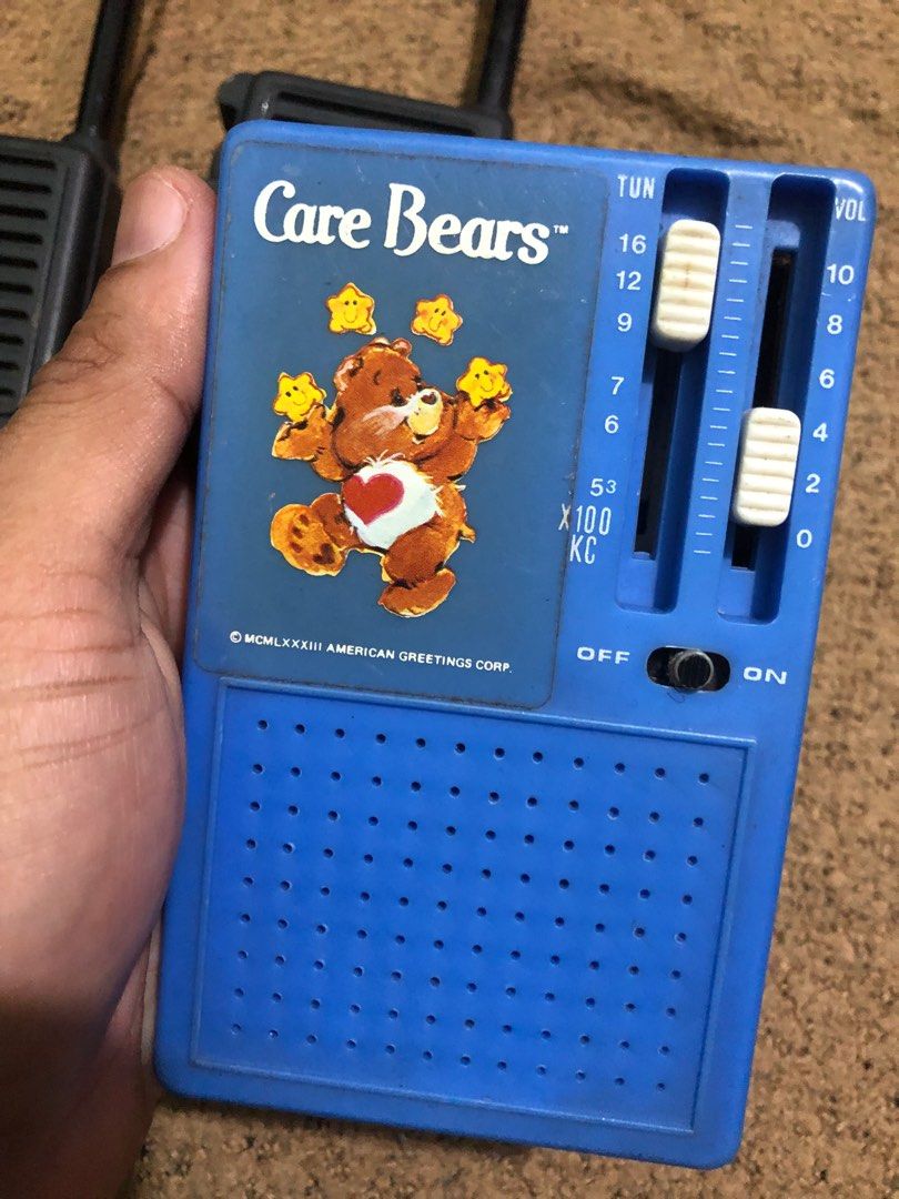 Defective Vintage 1983 fisher price morse code radio and care bears