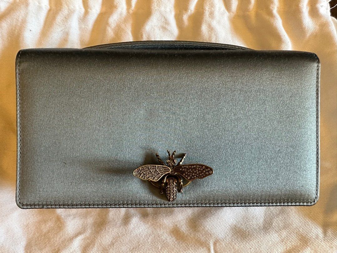 Dior satin clutch cheap