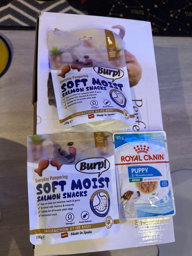 Dog treats soft moist salmon snacks Burp Pet Supplies Pet Food
