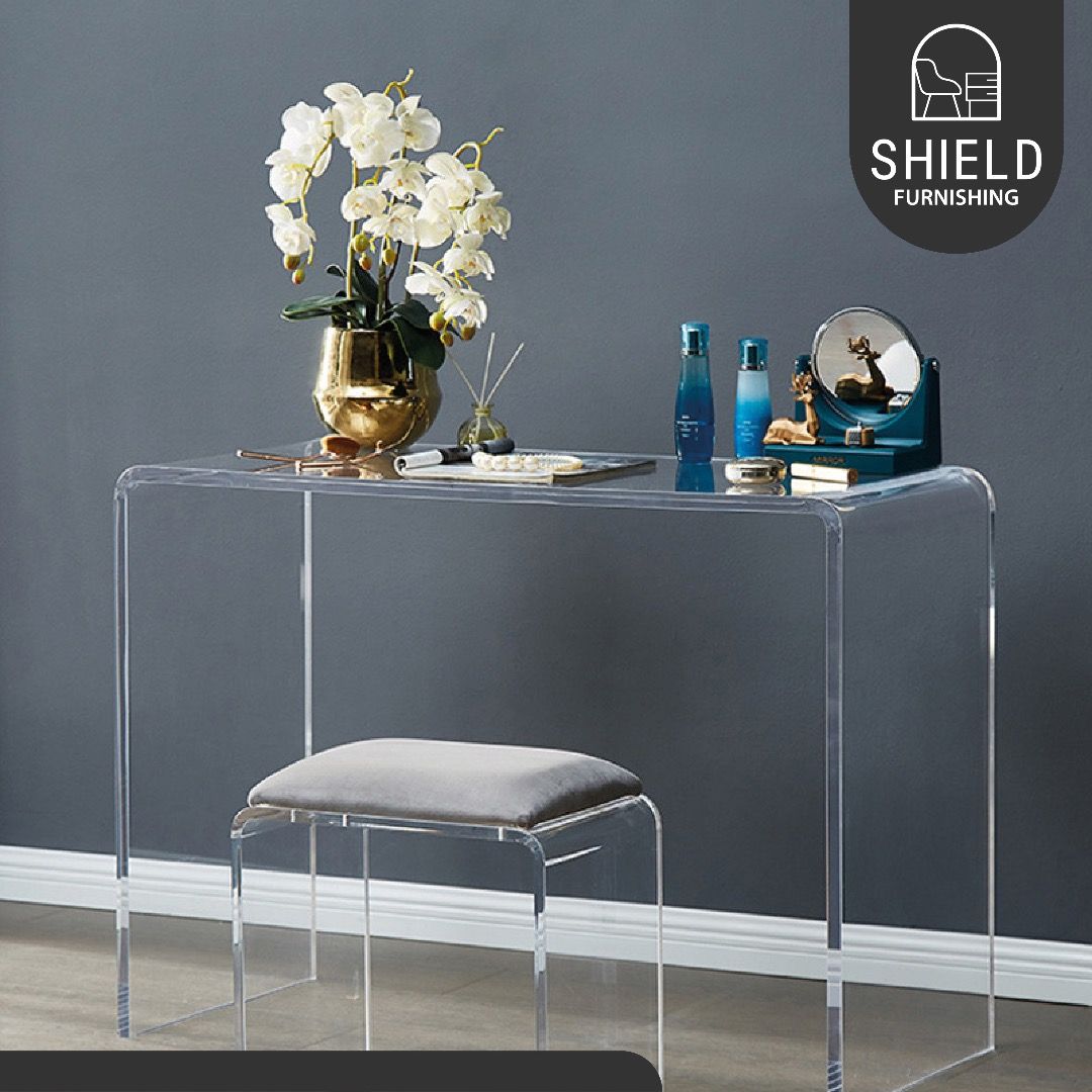 Clear shop dressing table