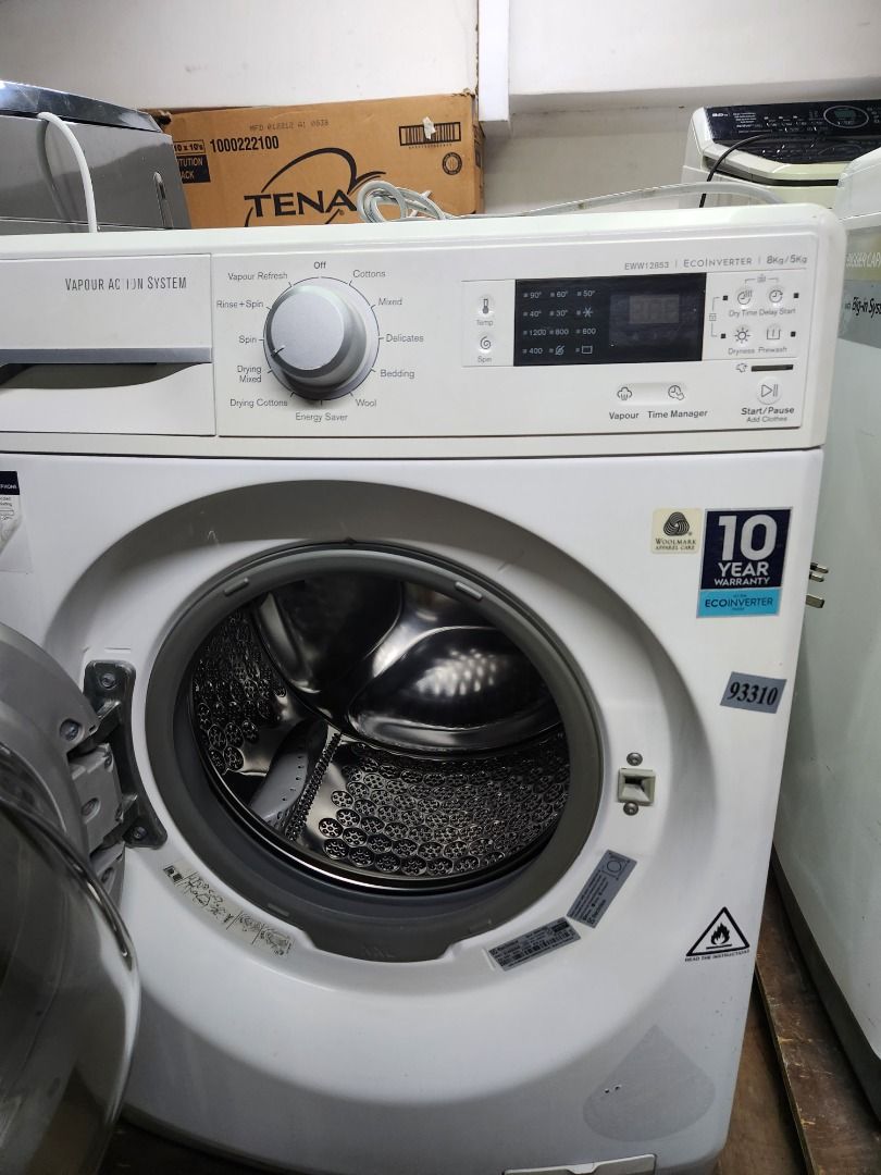 ELECTROLUX Washer & Dryer 8kg / 5kg EWW12853, TV & Home Appliances