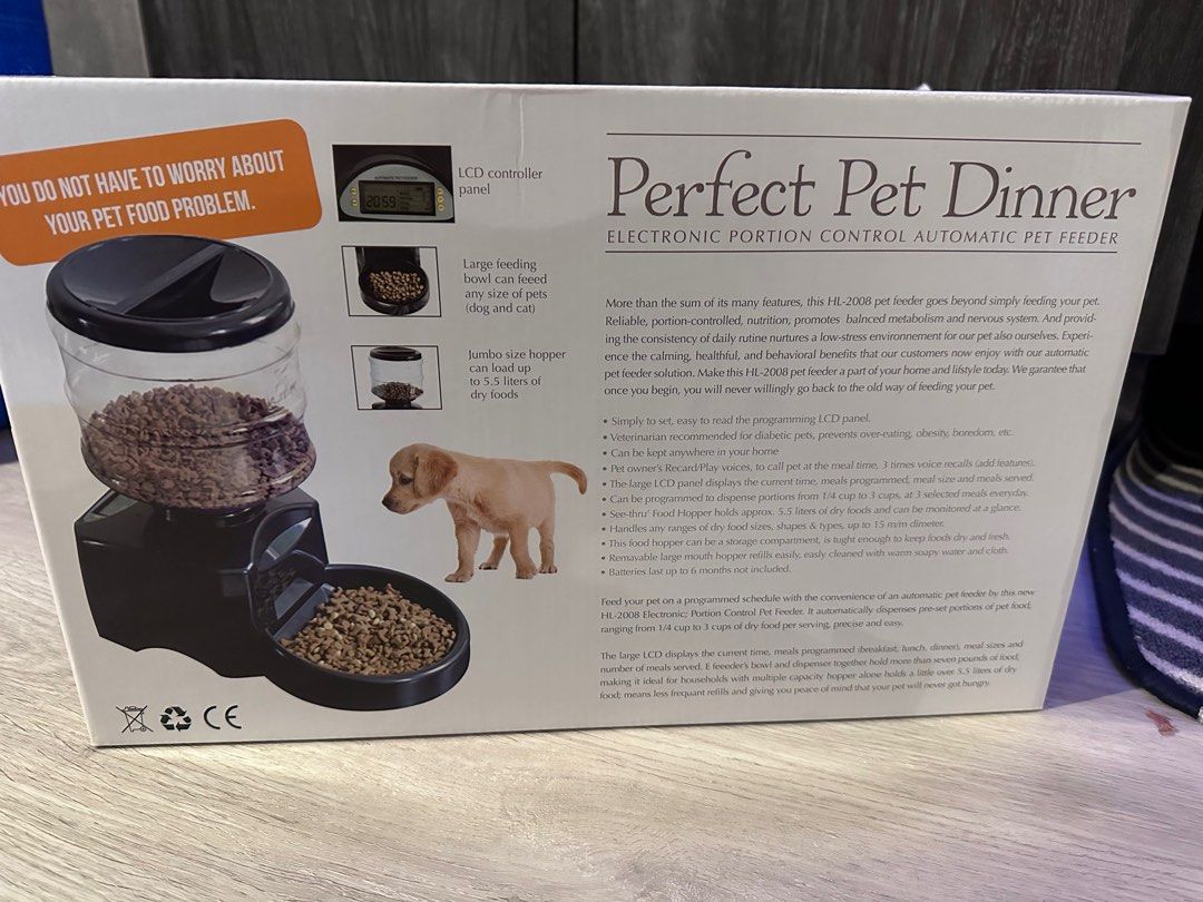 Electronic portion control sales automatic pet feeder
