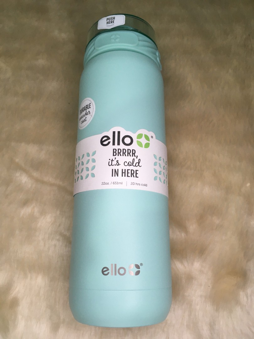 Ello Cooper Blue Water Bottle 22oz Vacuum Insulated Stainless