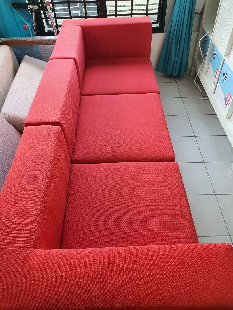 Fabric 3 seater sofa like new!, Furniture & Home Living, Furniture