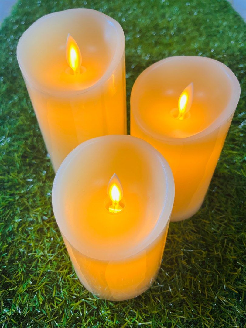 Fake candle light ! a set of 3 !, Furniture & Home Living, Lighting