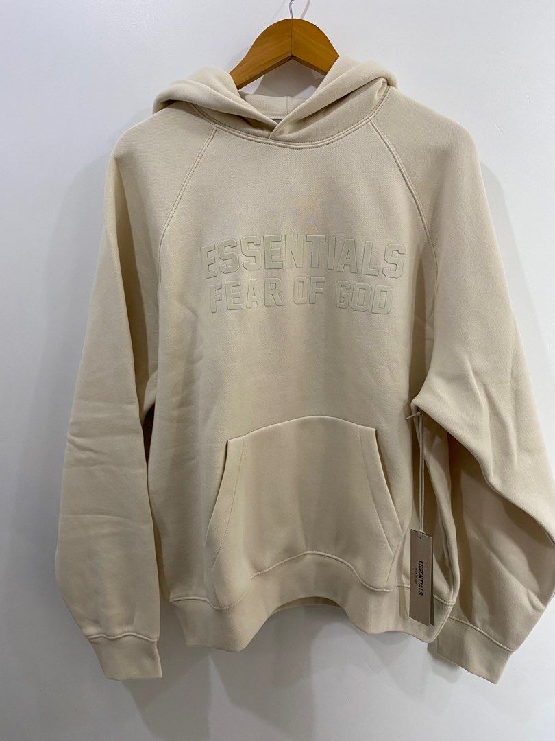 Fear of God Essentials Hoodie Egg Shell Men's - FW22 - US