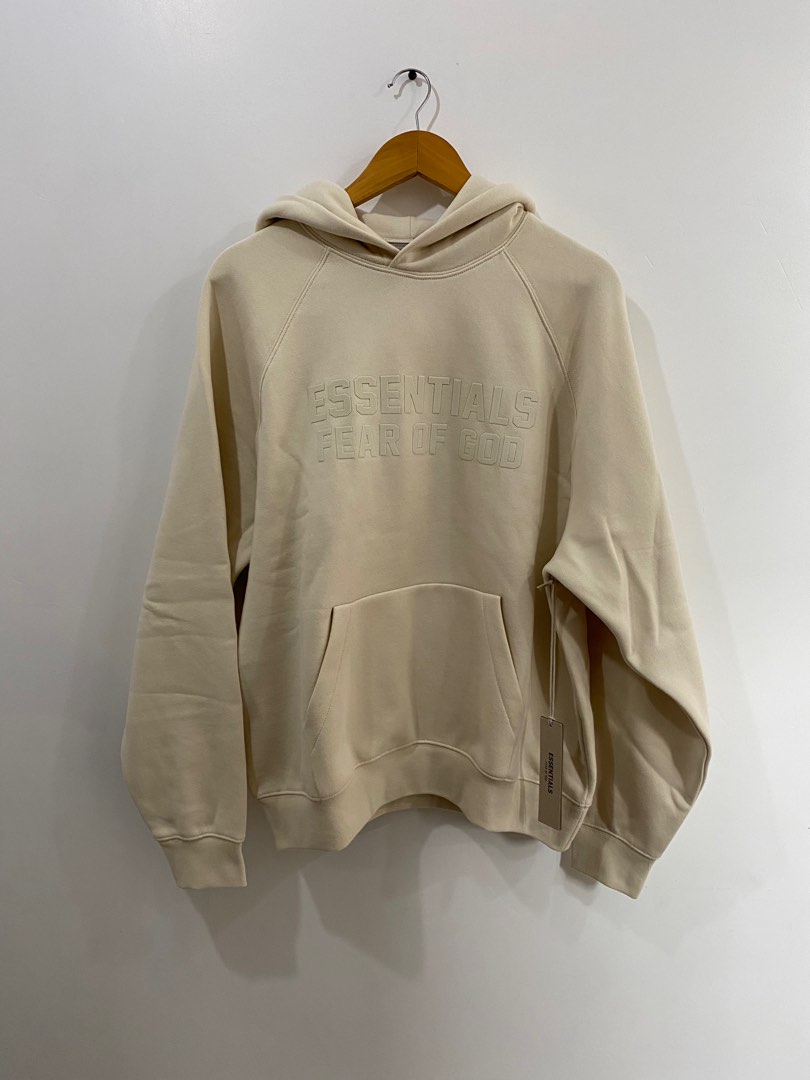 Fear of God Essentials Hoodie Egg Shell Small FW22 on Carousell