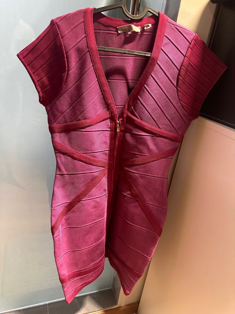 French connection red bandage dress cheap