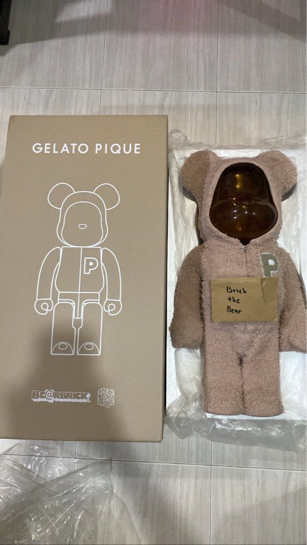 Gelato pique bearbrick 1000% (Beige) brand new ready stock