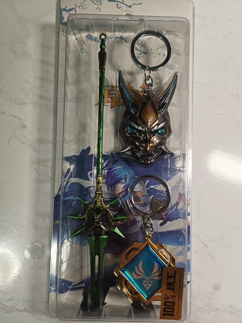 Genshin Impact Xiao Keychain, Hobbies & Toys, Toys & Games on Carousell