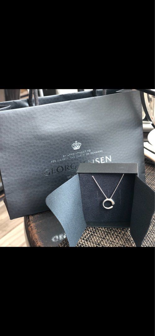 George Jensen Mercy silver pendant necklace small Women s