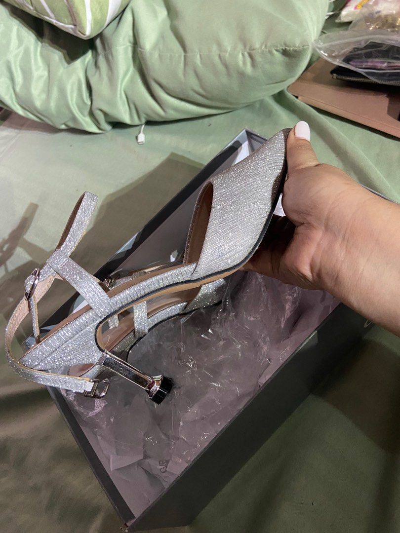 Gibi silver high heels on Carousell