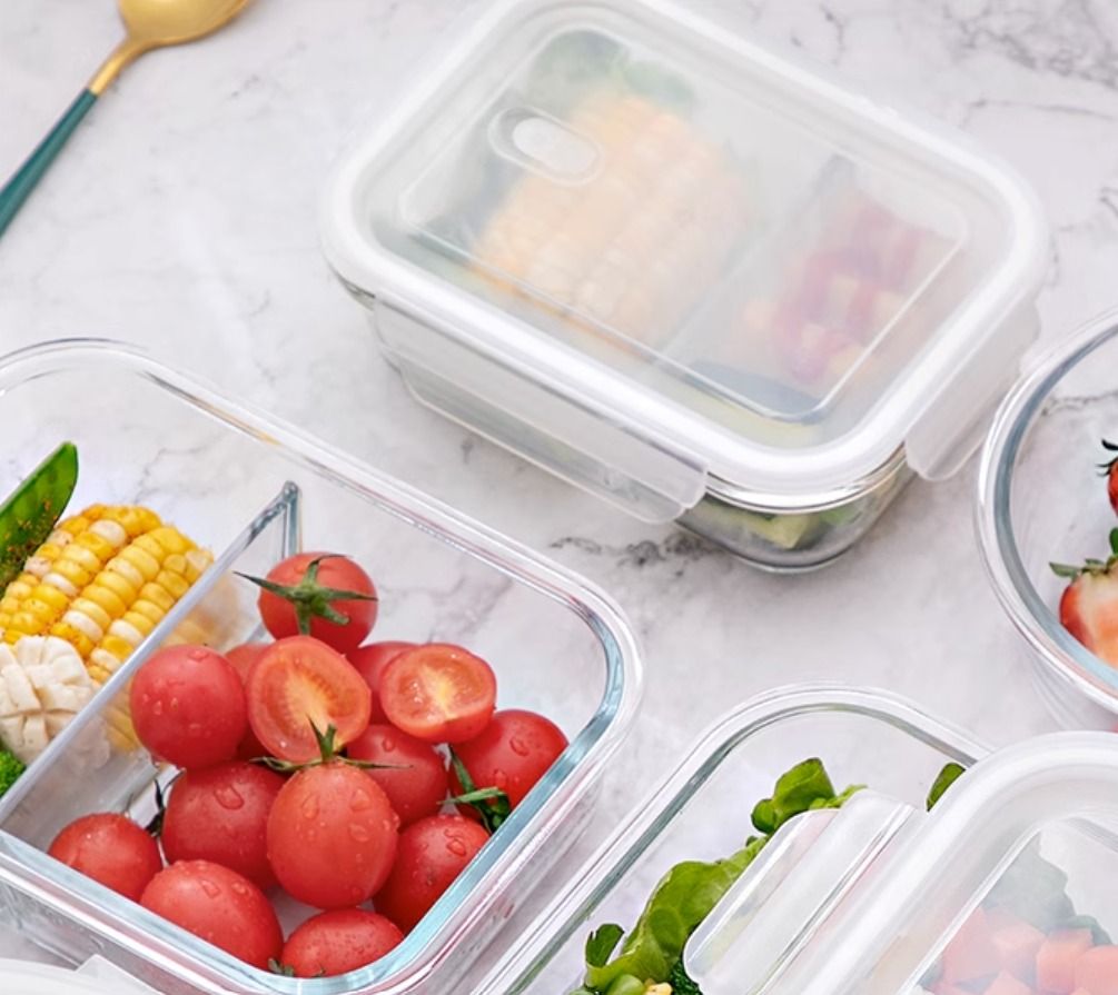 3 Compartment Lunch Box Glass - Best Price in Singapore - Oct 2023