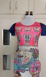 Graphical Artistic Dress Preloved