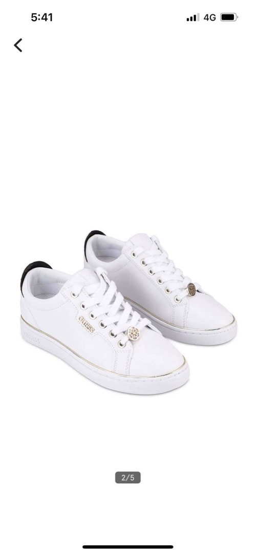 guess white sneakers womens