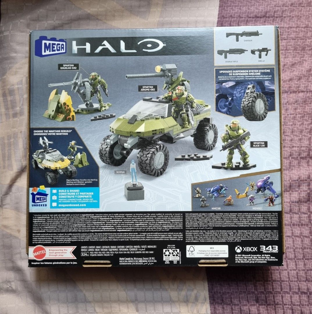 Halo Mega Construx Red Team Warthog Rescue, Hobbies & Toys, Toys