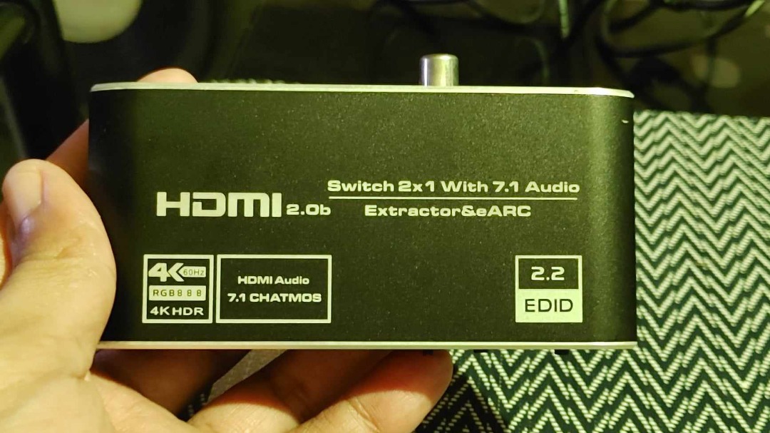 HDMI Earc audio extractor Switch 4K 60Hz HDMI 2.0 audio extractor with