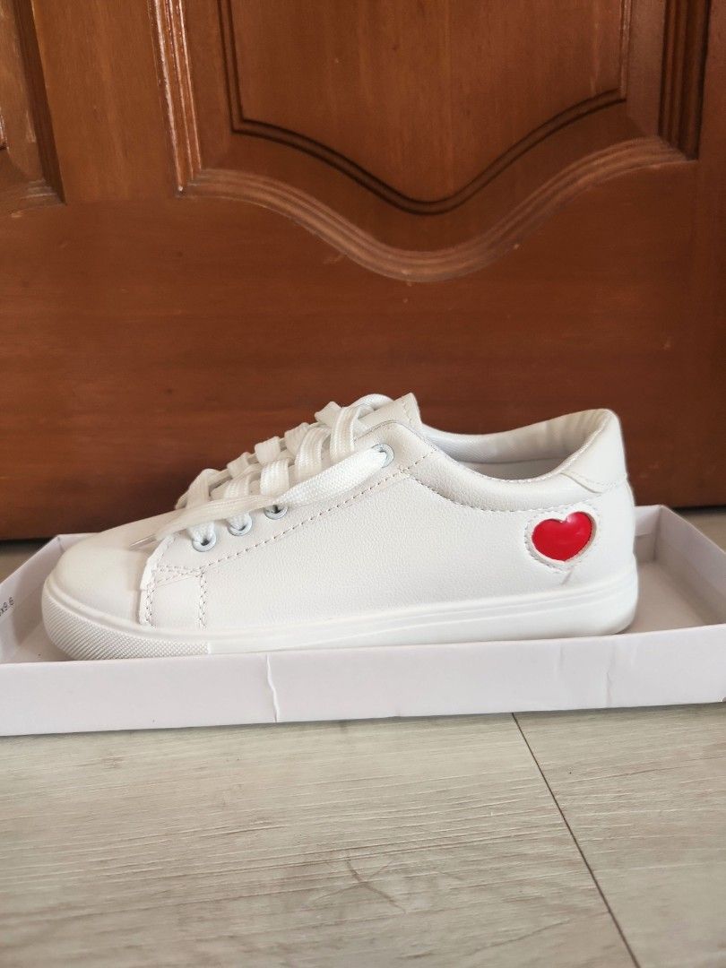 Heart White Sneakers