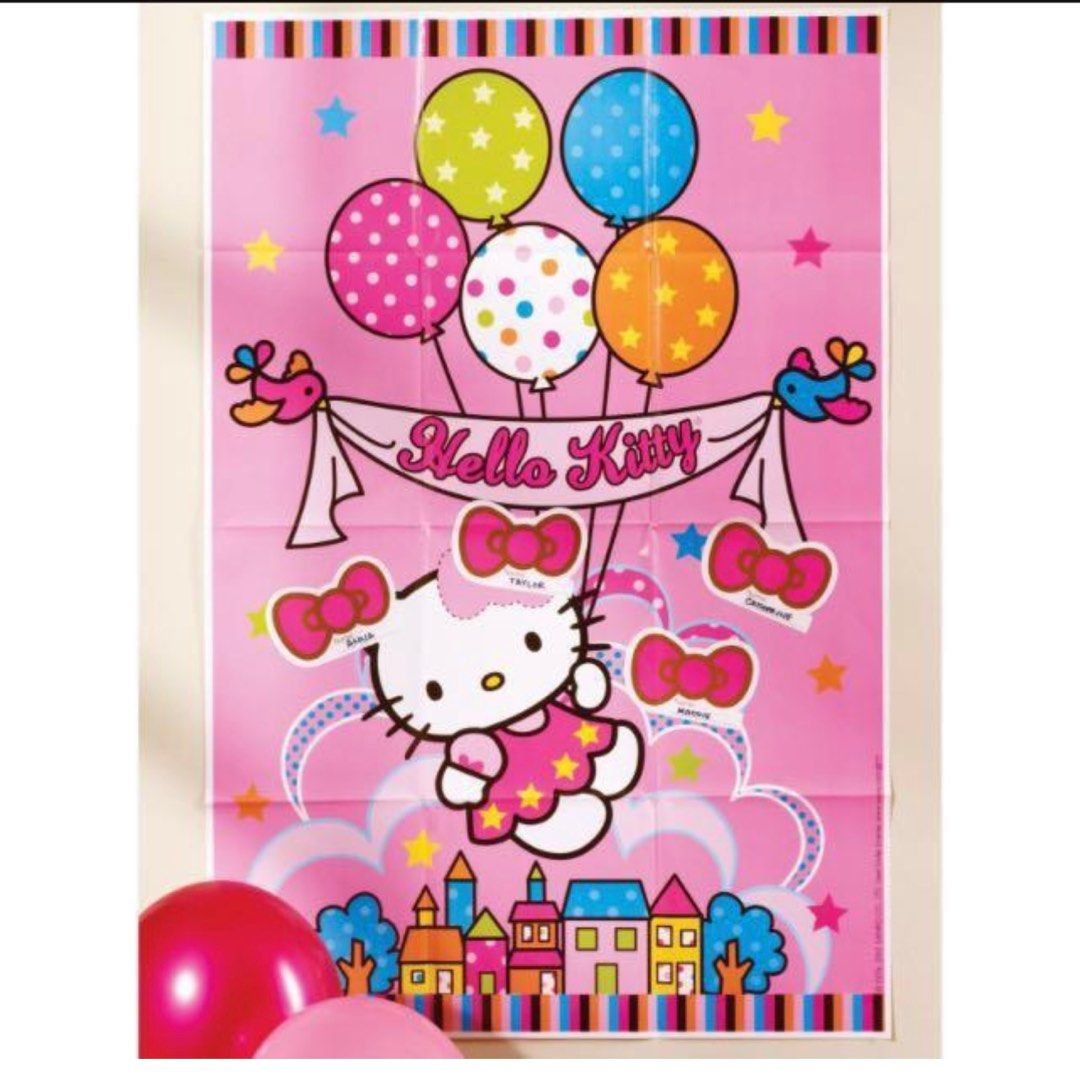 Hello Kitty party supplies party game/ party backdrop/ party deco