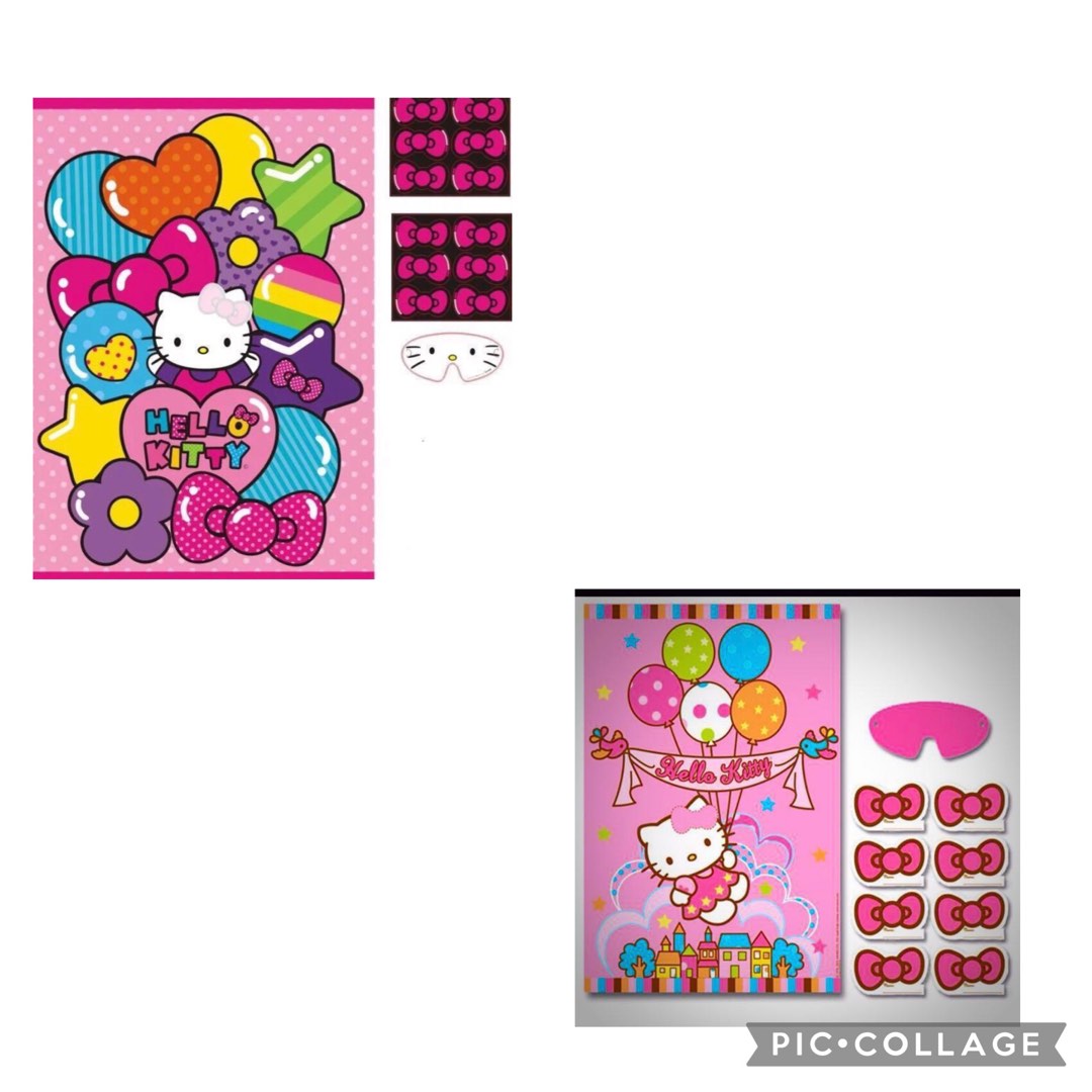 Hello Kitty party supplies party game/ party backdrop/ party deco