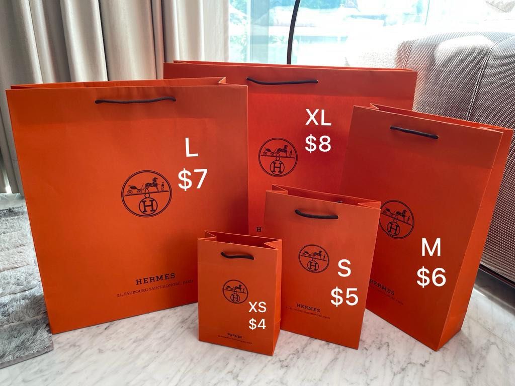 Authentic Hermes Paper Bag