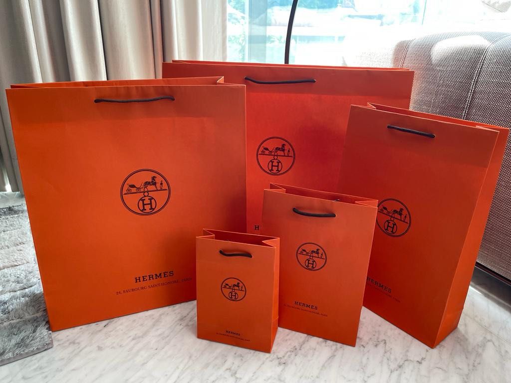 Hermes Paper Bag, Luxury, Accessories on Carousell