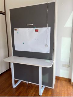 Hipvan Vertical Wall Bed with Desk