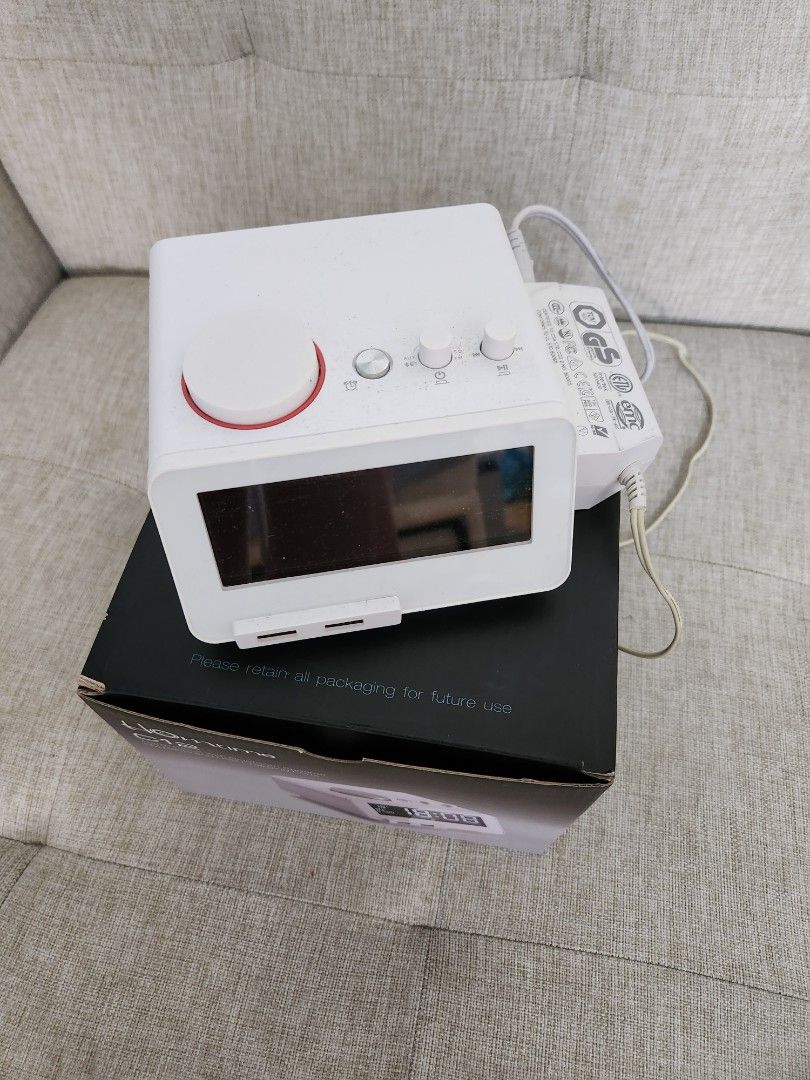 HOMETIME C12 (Bluetooth speakers, radio, clock, charger) (Category: Soundbars, Speakers & Amplifiers) located in Marikina City. Submitted by ssmartplace (Listing ID 1243366372, Image 2). Description: HOMETIME C12 All in One- Bluetooth speakers, radio, clock with alarm, usb charging points.