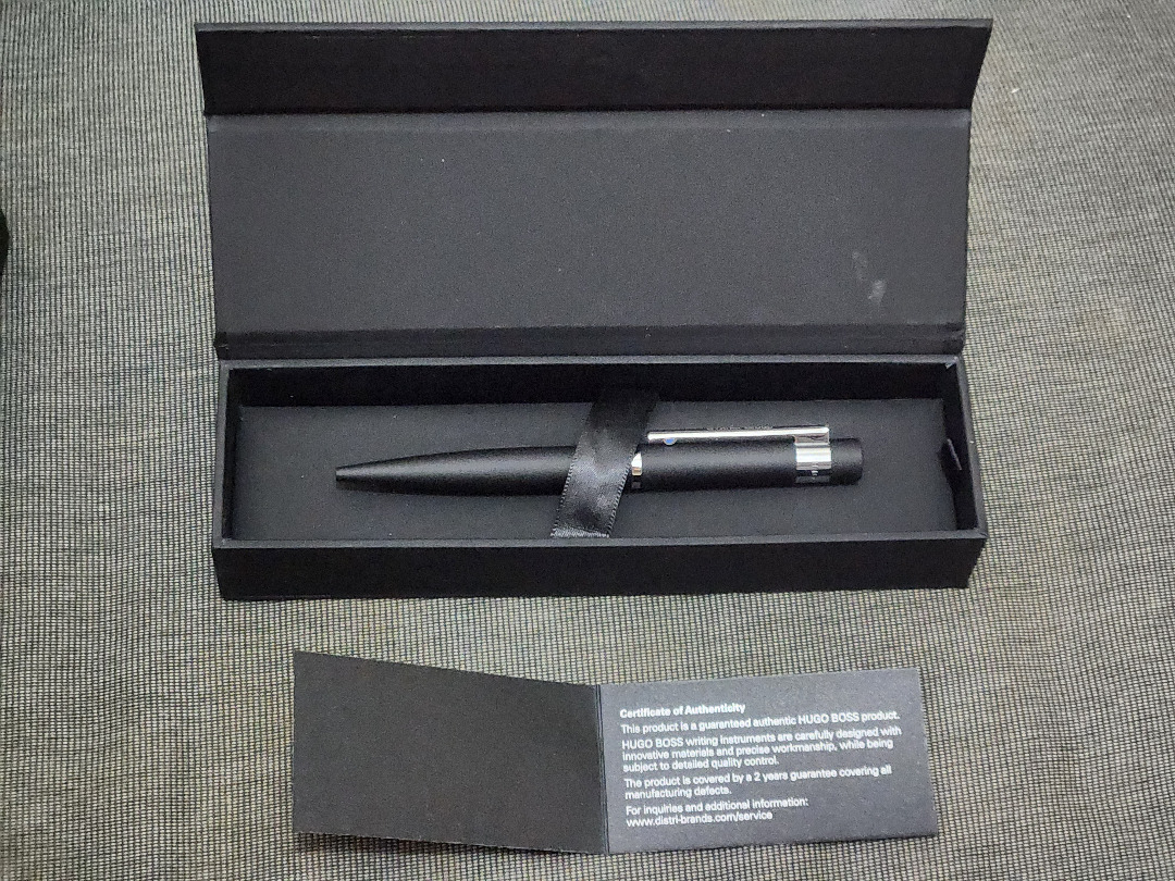 Hugo Boss Ballpoint Pen Iconic 原子筆 with Certificate of Authenticity 附證書