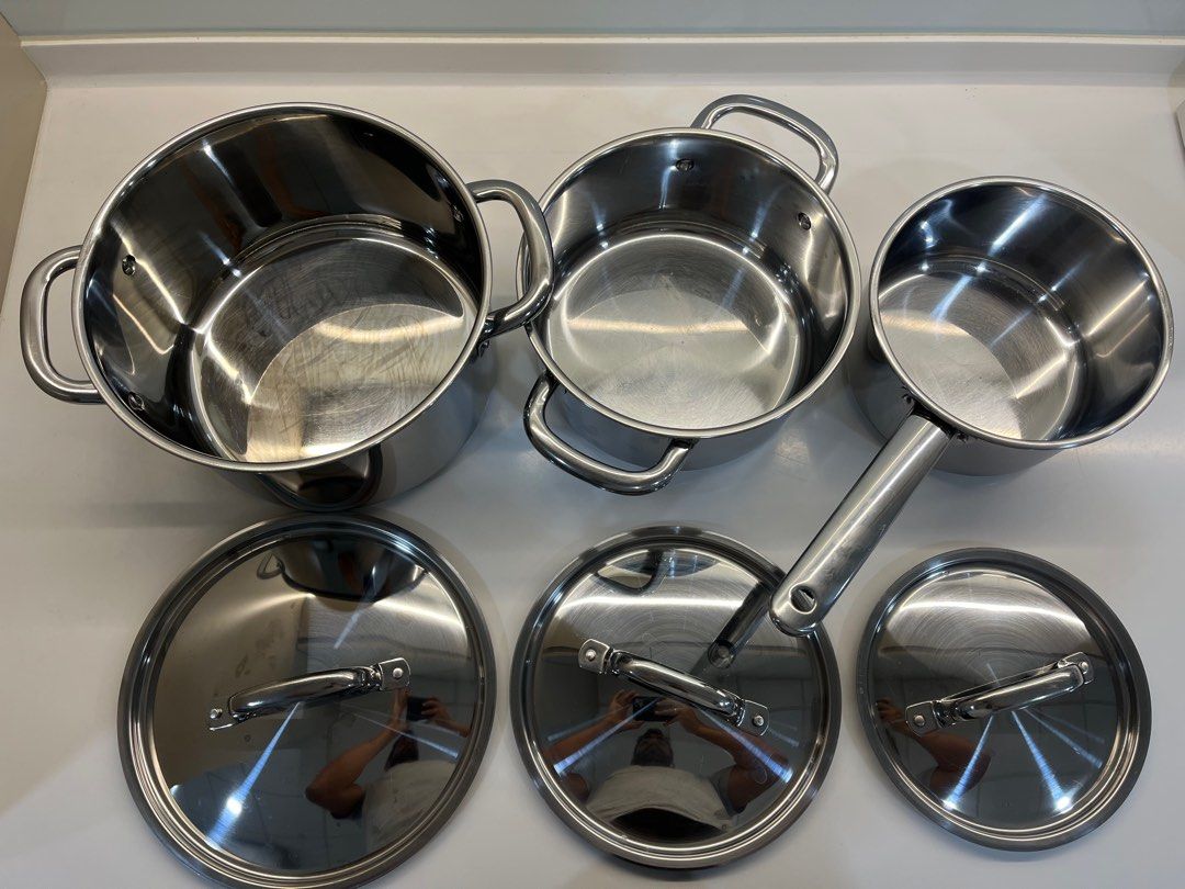 IKEA 365+ Cookware, set of 6, stainless steel - IKEA