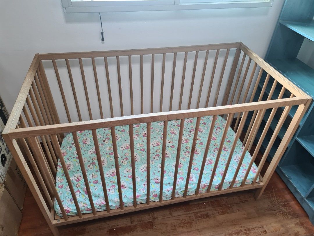 IKEA baby Crib with Bed, Babies & Kids, Baby Nursery & Kids Furniture