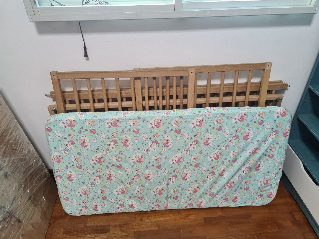 IKEA baby Crib with Bed, Babies & Kids, Baby Nursery & Kids Furniture