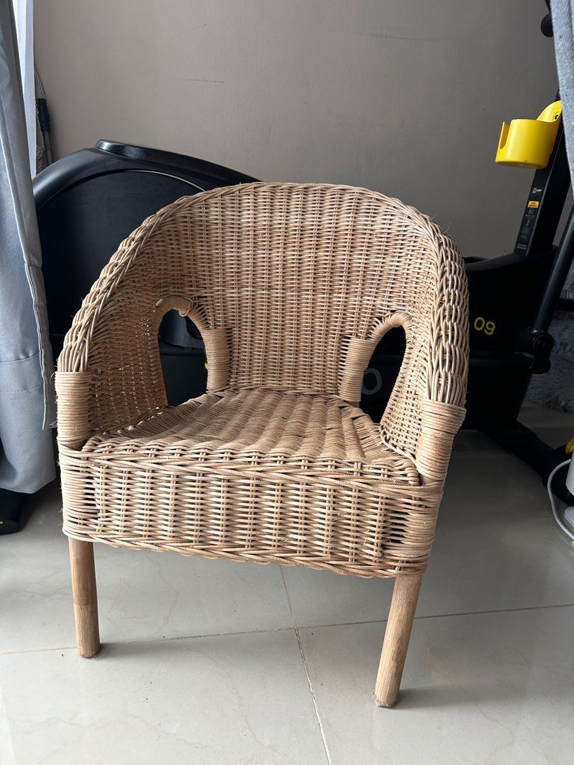 Ikea kids wicker 2025 chair