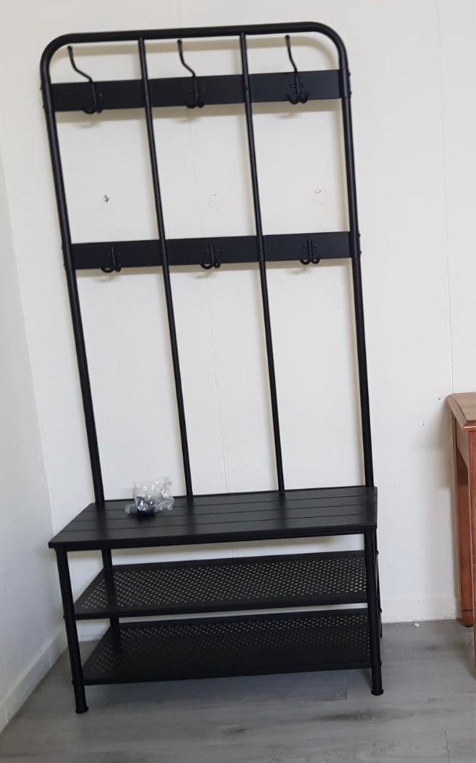 Ikea shoe bench with coat rack, Furniture & Home Living, Furniture