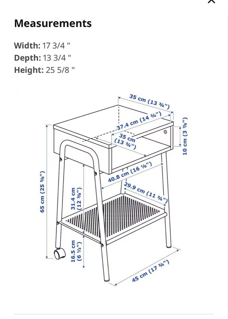 IKEA Side Table (White), Furniture & Home Living, Furniture, Other Home