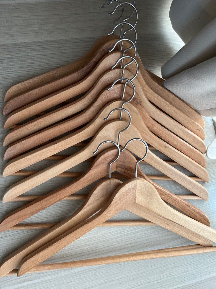 IKEA Wooden Hangers, Furniture & Home Living, Home Improvement & Organisation, Hooks & Hangers