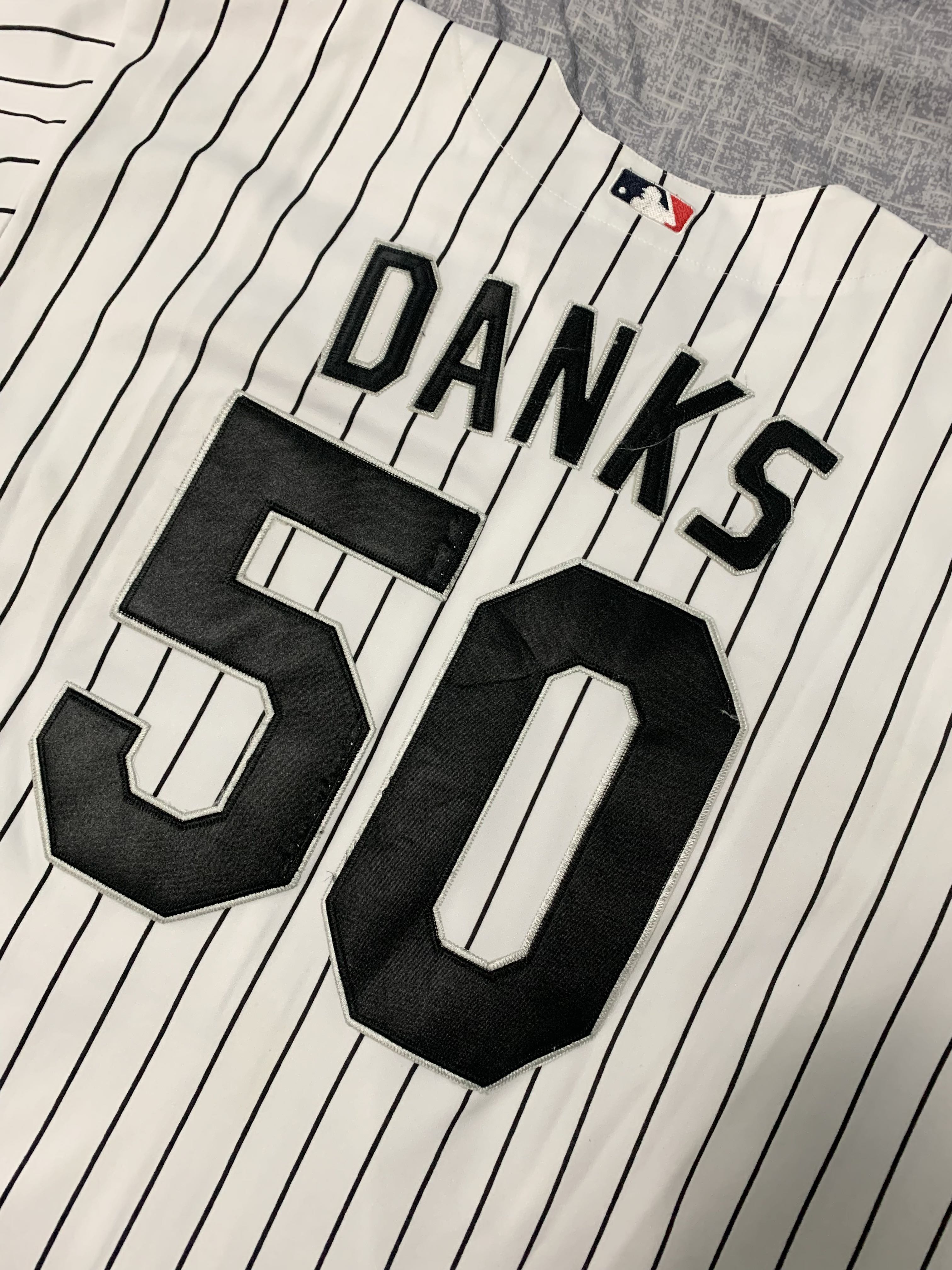 Buy John Danks Jersey: Home White #50 Chicago White Sox Authentic