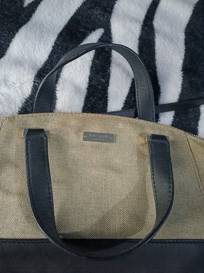Kate spade cheap burlap bag original