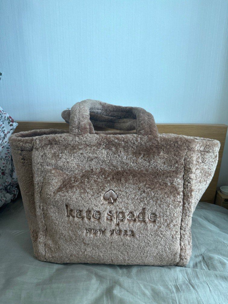 Kate spade ella faux shearling tote