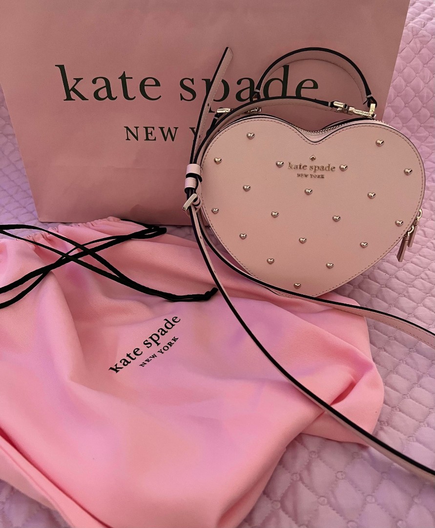 Kate Spade New York Love Shack Pink Heart Purse - Pink Fur