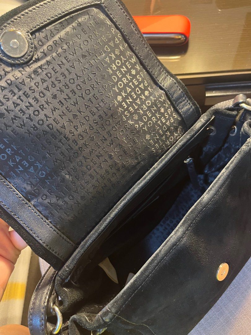 Kate Spade (Suede) (Category: Luxury Bags & Wallets) located in Quezon City. Submitted by migsxdeclutterproject (Listing ID 1243408637, Image 3). Description: Rfs: decluttering Original, US bought Note: flaws as seen in photo.