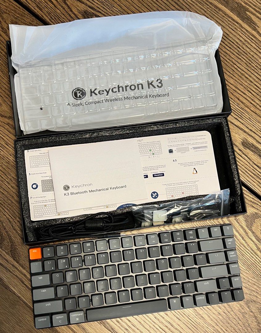 Keychron K3 v2 84 Key RGB Hot Swap Keychron Ultra Slim Low-Profile ...
