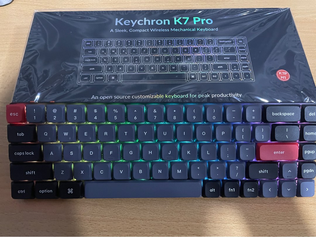 Keychron K7 Pro swappable gateron rgb, Computers & Tech, Parts 