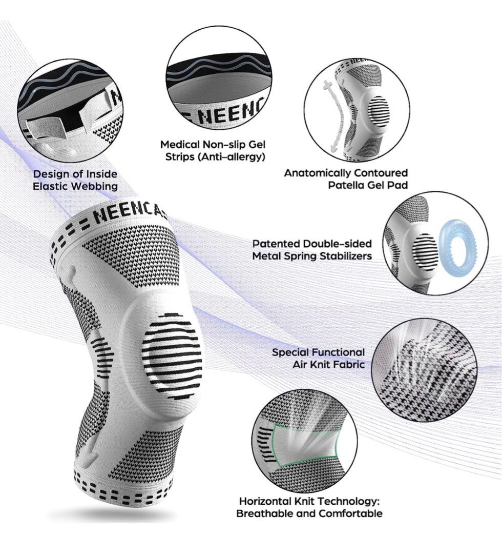 Knee support (Category: Other Sports Equipment and Supplies) located in Bacoor. Submitted by cdiaaa (Listing ID 1243479749, Image 3). Description: Brand new Neenca Knee support Medium Grey color.