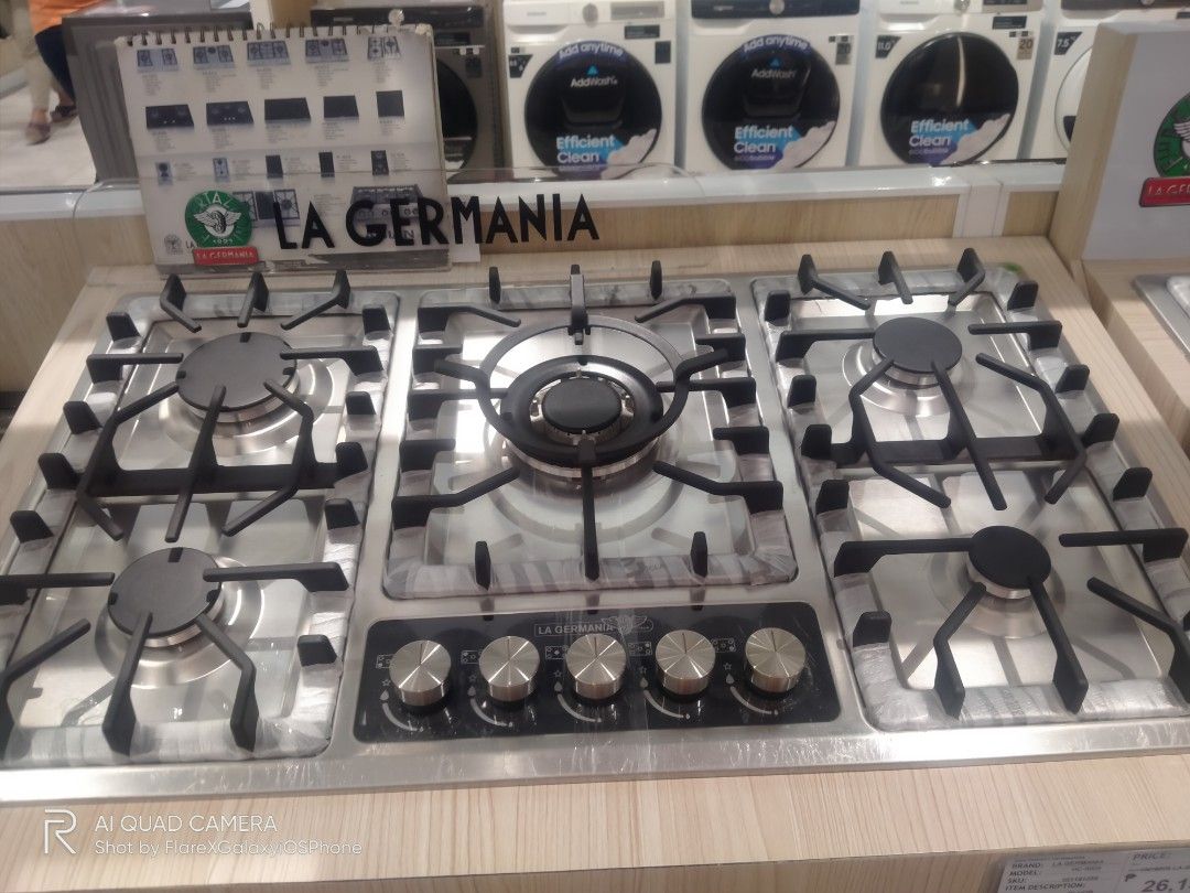 La Germania Cooktop Builtin Hob 5 Gas Burner on Carousell