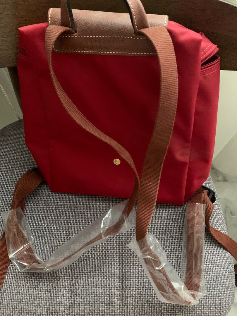 Le Pliage Original M Backpack Red - Recycled canvas (L1699089P59