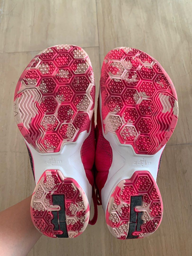 White and pink lebron soldiers top